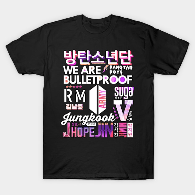 BTS Army The Eternal Collage T-Shirt by hallyupunch